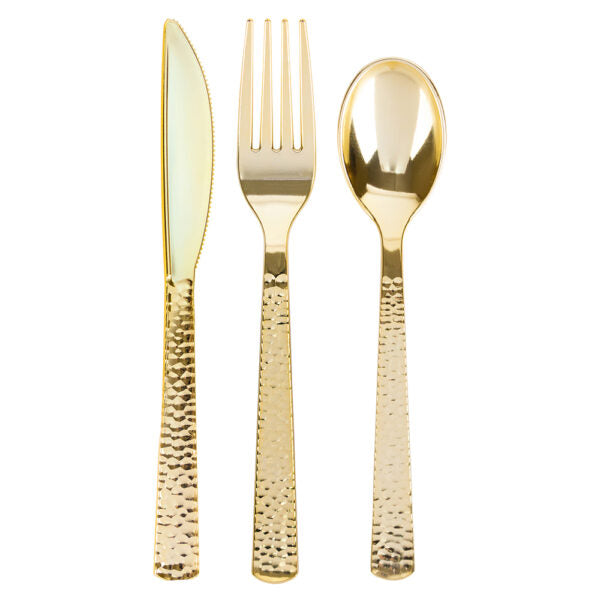 Pebble Gold Cutlery Combo: (16F/8K/8S)