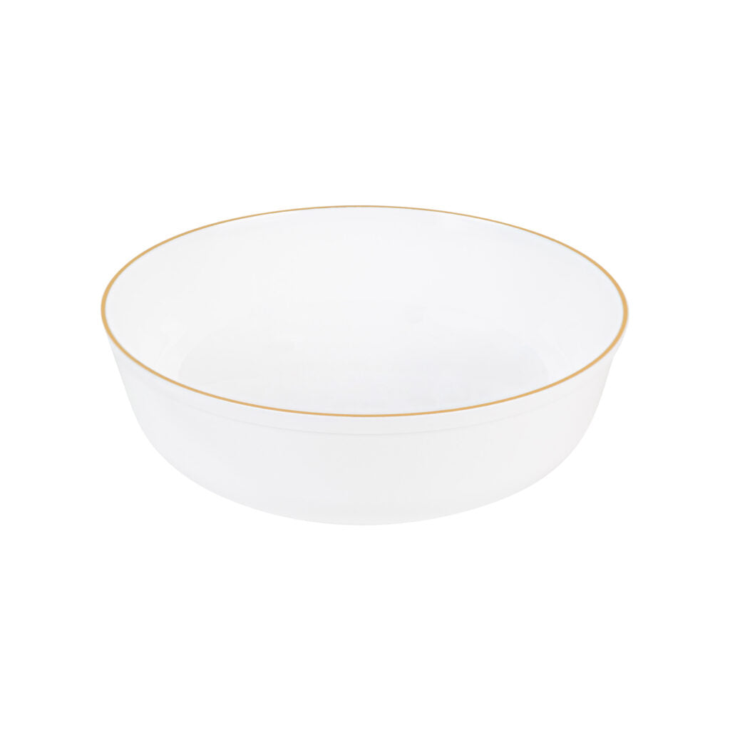 Edge 16 OZ Bowls White Gold Rim/10CT