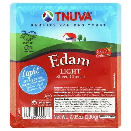 Edam Light Sliced Cheese 7.5 oz