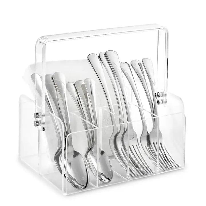 Clear Acrylic Silverware Caddy
