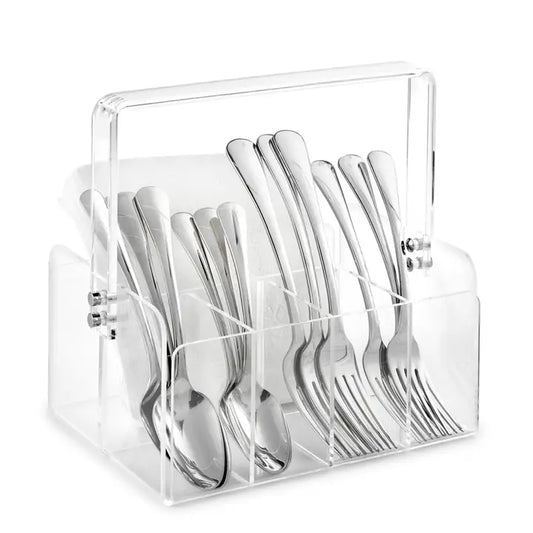 Clear Acrylic Silverware Caddy