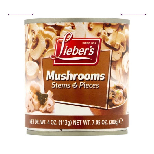 Lieber’s Mushrooms Stems & Pieces 4 oz