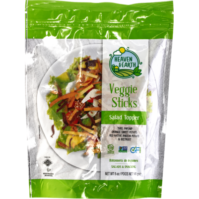 HEAVEN & EARTH VEGGIE SALAD TOPPER STICKS