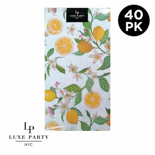 Lemon Paper Dinner Napkins  | 40 Napkins