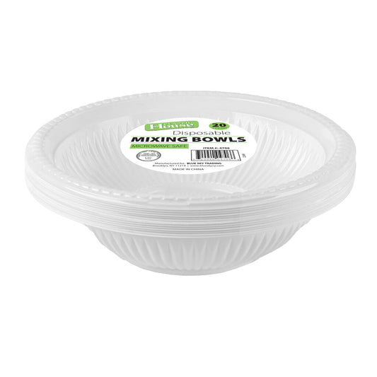 40 Oz Disposable Plastic Mixing Bowls