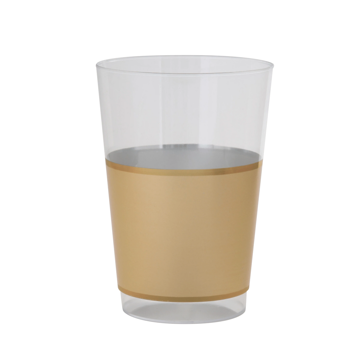 12 oz Gold Plastic Cups | 10 Cups