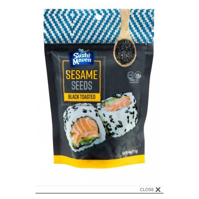 Sushi Maven Toasted Black Sesame Seeds