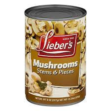 Liebers Mushrooms Stems & Pieces