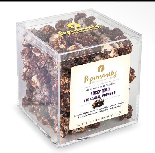 Popinsanity Popcorn Rocky Road-Premium Acrylic Gift Cube
