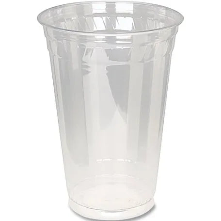 20 oz Clear Cups with Lids, 10 pack