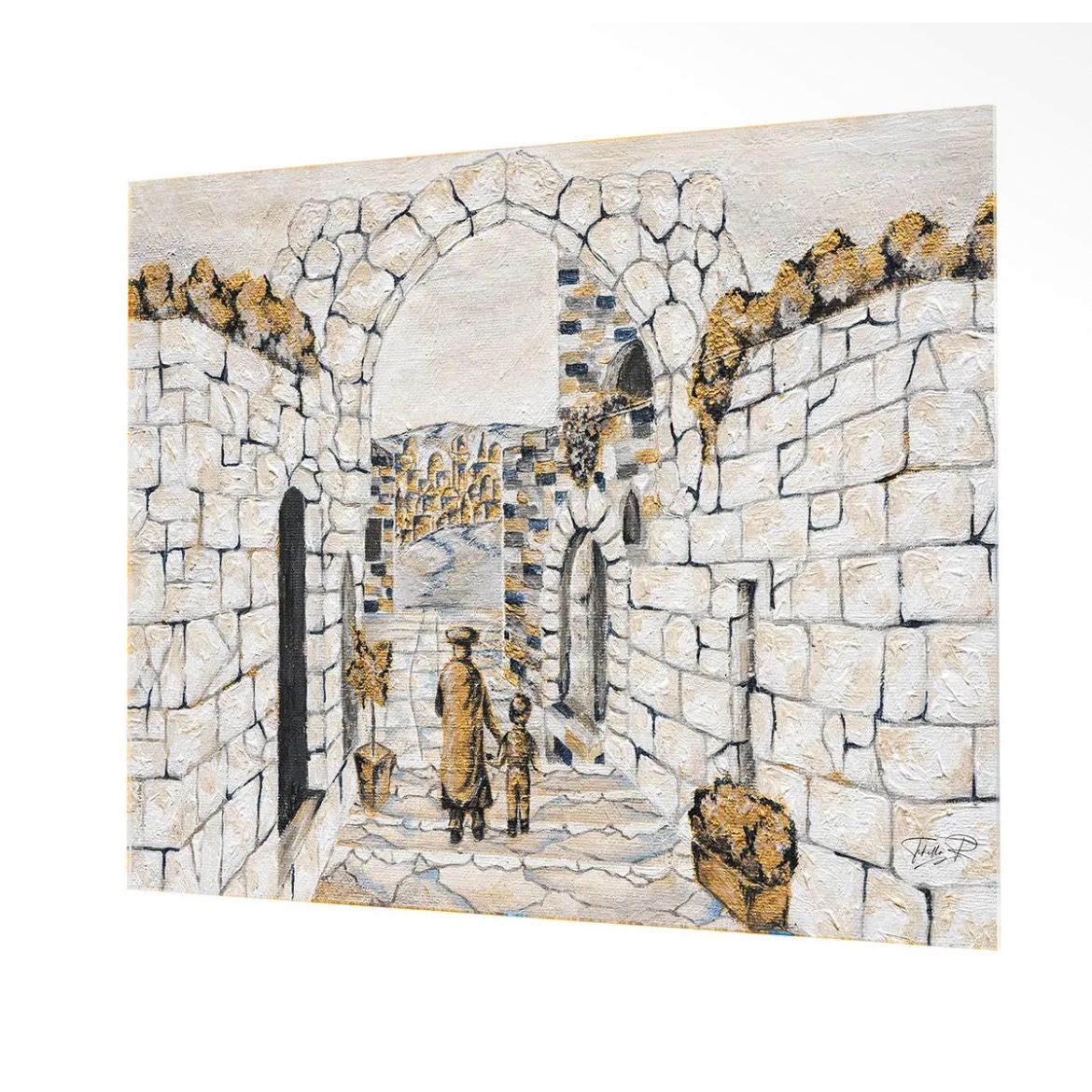 Jerusalem Arch Sukkah Decoration 15.75*23.75-PVC board