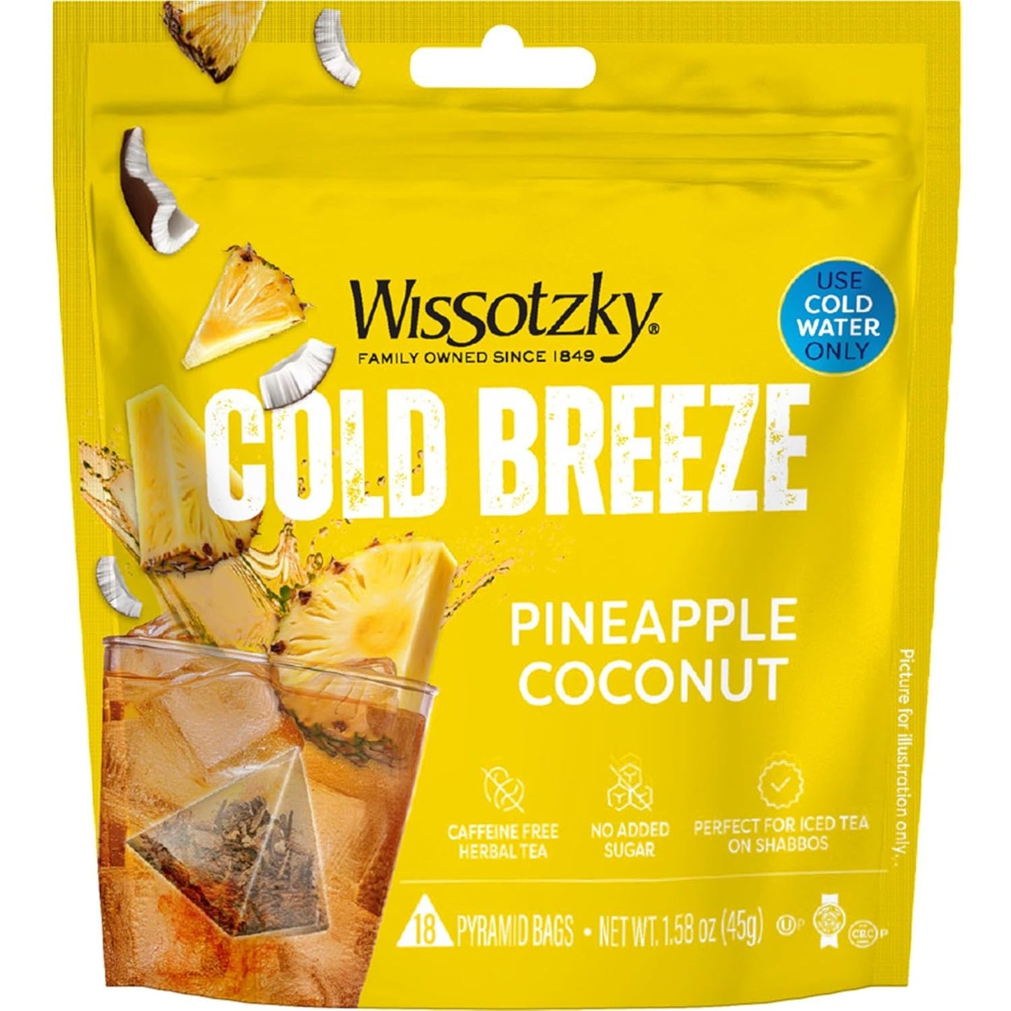 Wissotzky Cold Breeze Tea Pineapple Coconut