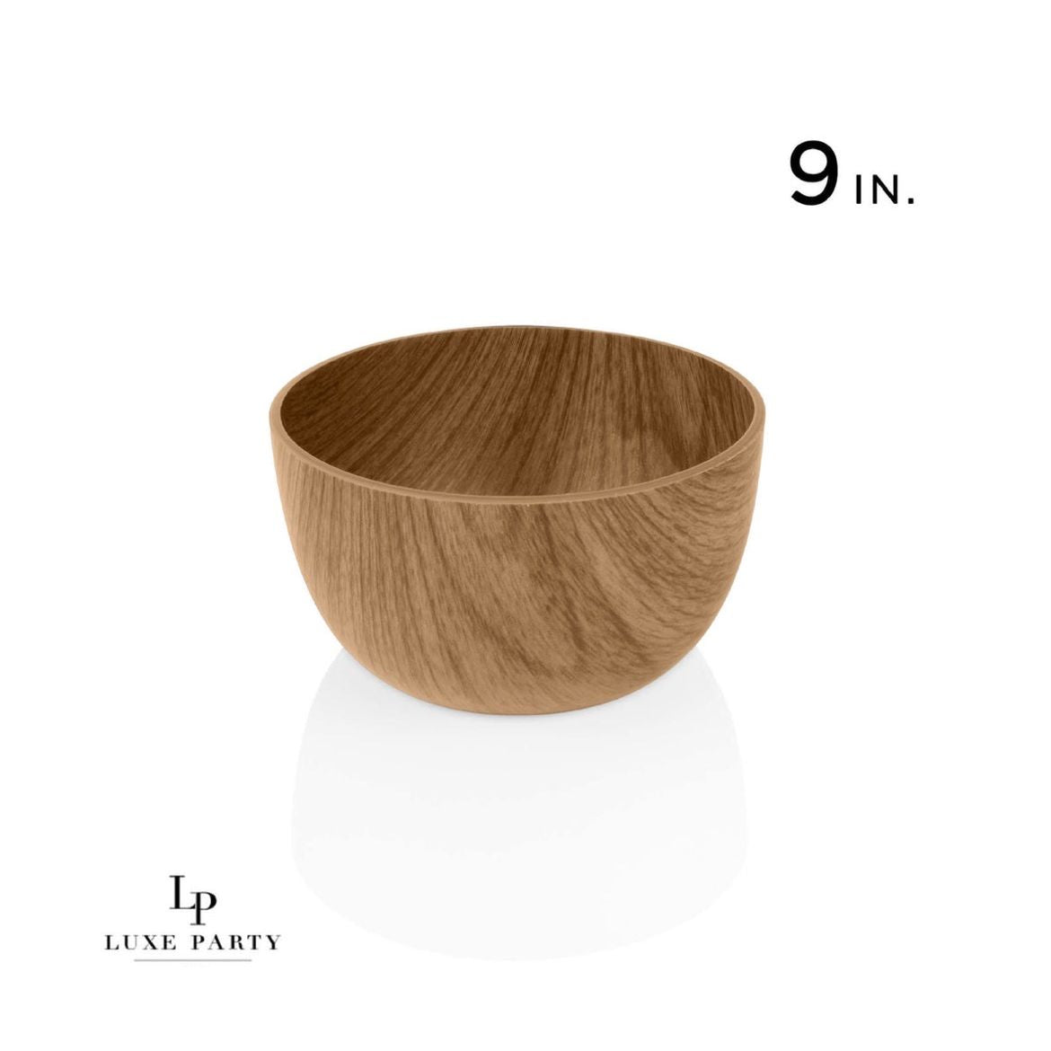 130 Oz. Round Oak Heavy Plastic Bowl