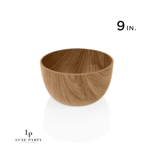130 Oz. Round Oak Heavy Plastic Bowl