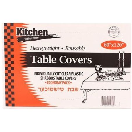 120 in PLASTIC TABLECLOTH- 12 count