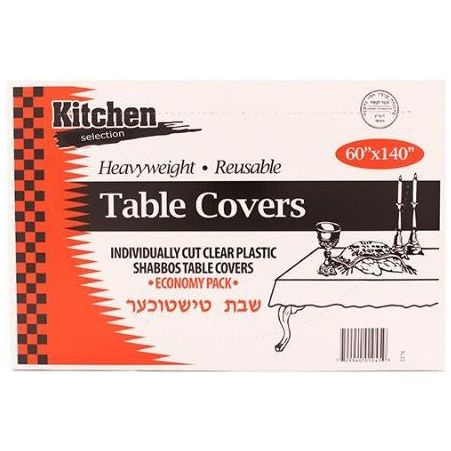 140 in PLASTIC TABLECLOTH- 10 count