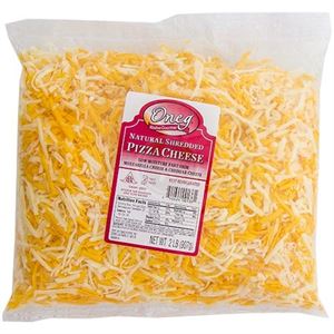 Oneg Pizza cheese (mozzarella and cheddar cheese blend)