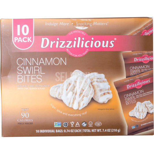 Drizzilicious Cinnamon Swirl Bites  10 pk