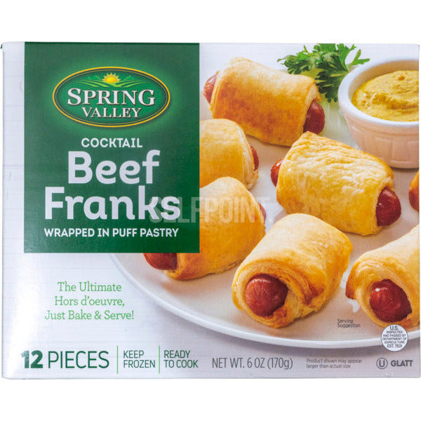 Spring Valley Cocktail Beef Franks (12 count)